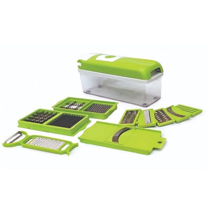 Slicer Dicer™  12-in-1 Multipurpose Chopper for Kitchen (Green)