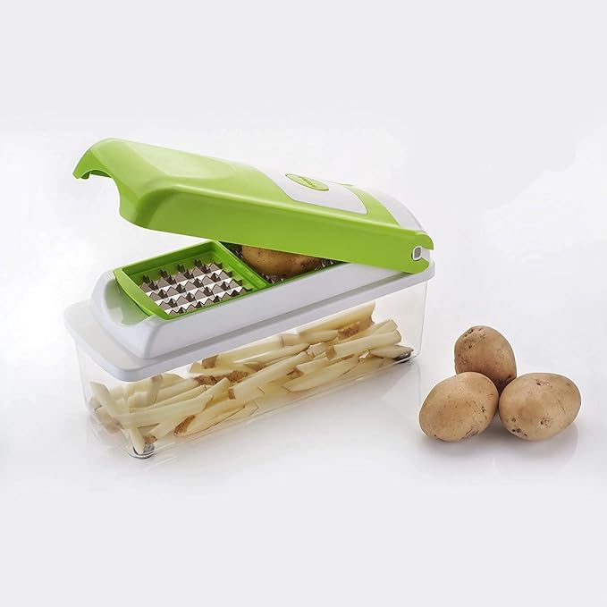 Slicer Dicer™  12-in-1 Multipurpose Chopper for Kitchen (Green)