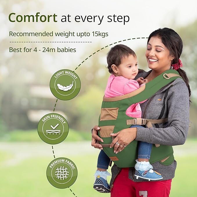 Hip Seat Baby Carrier with 4 Carry Positions