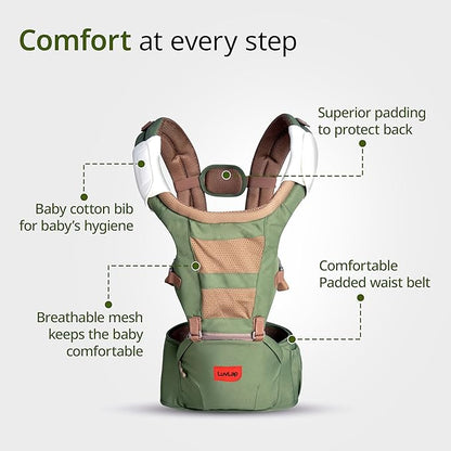 Hip Seat Baby Carrier with 4 Carry Positions