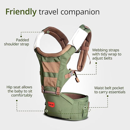 Hip Seat Baby Carrier with 4 Carry Positions